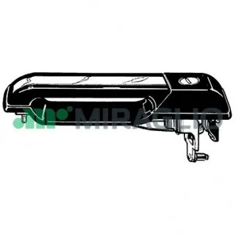 Poignée de porte avant droit MIRAGLIO 80/333SC