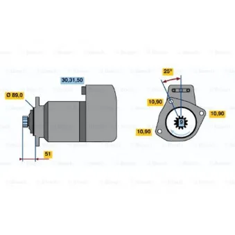 Démarreur BOSCH OEM 9004881097