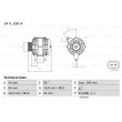 BOSCH 0 986 083 400 - Alternateur