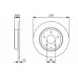 BOSCH 0 986 479 C22 - Jeu de 2 disques de frein arrière