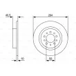 BOSCH 0 986 479 C98 - Jeu de 2 disques de frein arrière