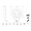 BOSCH 0 986 479 E43 - Jeu de 2 disques de frein arrière