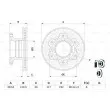 BOSCH 0 986 479 E47 - Jeu de 2 disques de frein arrière