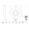 BOSCH 0 986 479 F08 - Jeu de 2 disques de frein avant