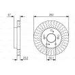 BOSCH 0 986 479 U92 - Jeu de 2 disques de frein avant