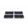 BOSCH 0 986 494 781 - Jeu de 4 plaquettes de frein avant