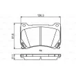 BOSCH 0 986 494 781 - Jeu de 4 plaquettes de frein avant