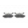 BOSCH 0 986 494 827 - Jeu de 4 plaquettes de frein avant