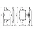 BOSCH 0 986 494 829 - Jeu de 4 plaquettes de frein avant