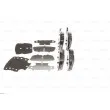 BOSCH 0 986 494 839 - Jeu de 4 plaquettes de frein arrière