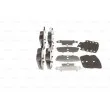 BOSCH 0 986 494 839 - Jeu de 4 plaquettes de frein arrière