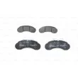 BOSCH 0 986 494 942 - Jeu de 4 plaquettes de frein avant