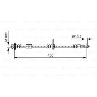 Flexible de frein BOSCH OEM 462014A00E