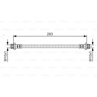 Flexible de frein BOSCH 1 987 481 163