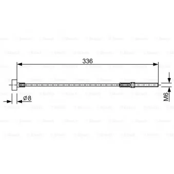 Tirette à câble, frein de stationnement BOSCH OEM 4641012280
