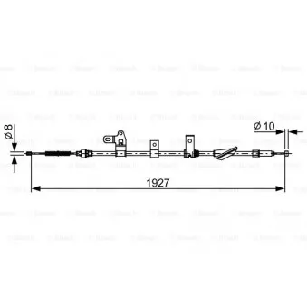 Tirette à câble, frein de stationnement BOSCH OEM 464300F010