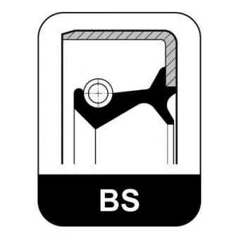 Bague d'étanchéité, moyeu de roue ELRING 346.306