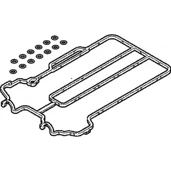 Jeu de joints d'étanchéité, couvercle de culasse ELRING OEM JM5121