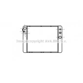 Radiateur, refroidissement du moteur AVA QUALITY COOLING AI2013