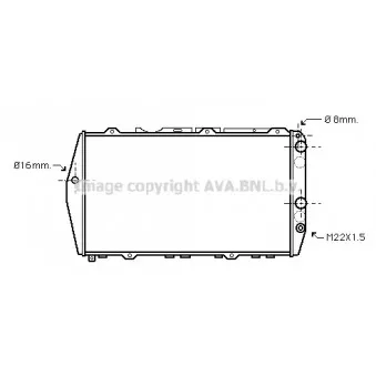 AVA QUALITY COOLING AI2016 - Radiateur, refroidissement du moteur