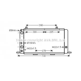 Radiateur, refroidissement du moteur AVA QUALITY COOLING AI2026