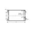 Radiateur, refroidissement du moteur AVA QUALITY COOLING [AI2197]