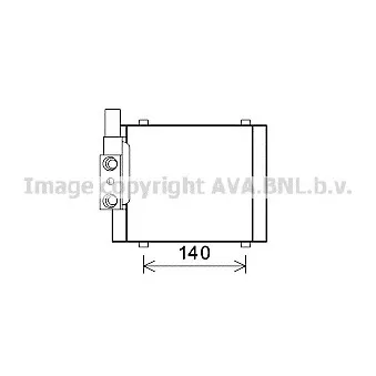 Radiateur d'huile de boîte automatique AVA QUALITY COOLING AI3325