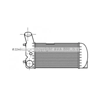 AVA QUALITY COOLING AI4073 - Intercooler, échangeur