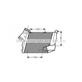 Intercooler, échangeur AVA QUALITY COOLING AI4216