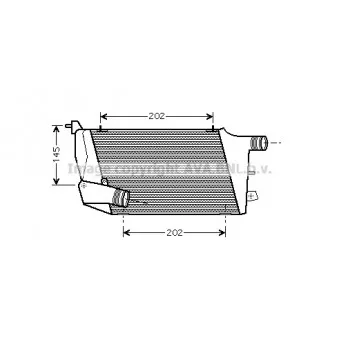 Intercooler, échangeur AVA QUALITY COOLING AI4217