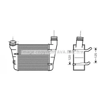 Intercooler, échangeur AVA QUALITY COOLING AIA4221