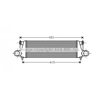 Intercooler, échangeur AVA QUALITY COOLING AI4307 Intercooler, échangeur AVA QUALITY COOLING AI4307