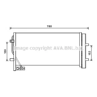 Condenseur, climatisation AVA QUALITY COOLING AI5382