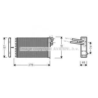 Système de chauffage AVA QUALITY COOLING OEM AD017H002