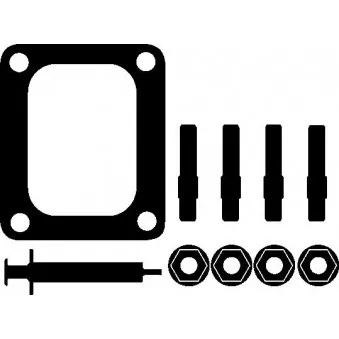 Kit de montage, turbo ELRING 715.470 pour IVECO TRAKKER AD 190T35 W, AT 190T35 W, AD 190T36 W, AT 190T36 W - 352cv