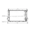 Radiateur, refroidissement du moteur AVA QUALITY COOLING [AIA2082]
