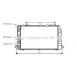 Radiateur, refroidissement du moteur AVA QUALITY COOLING [AIA2089]