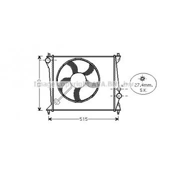 Radiateur, refroidissement du moteur AVA QUALITY COOLING AIA2213