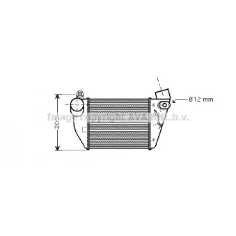 AVA QUALITY COOLING AIA4224 - Intercooler, échangeur