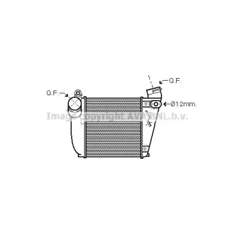 AVA QUALITY COOLING AIA4354 - Intercooler, échangeur