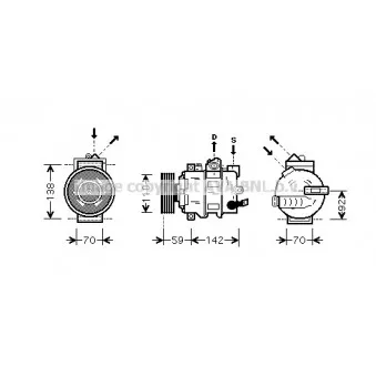 AVA QUALITY COOLING AIK270 - Compresseur, climatisation