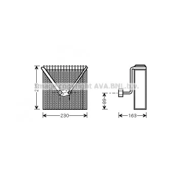 Evaporateur climatisation AVA QUALITY COOLING AIV022