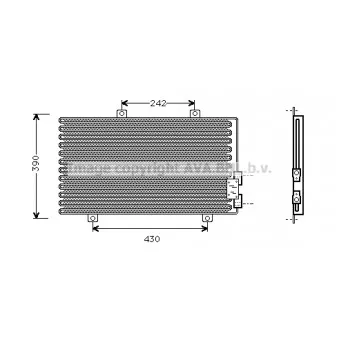 Condenseur, climatisation AVA QUALITY COOLING OEM 35185
