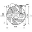 Ventilateur, refroidissement du moteur AVA QUALITY COOLING [AL7023]