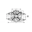 AVA QUALITY COOLING AL7509 - Ventilateur, refroidissement du moteur