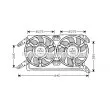 Ventilateur, refroidissement du moteur AVA QUALITY COOLING [AL7513]