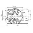 Ventilateur, refroidissement du moteur AVA QUALITY COOLING [AL7518]
