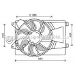 Ventilateur, refroidissement du moteur AVA QUALITY COOLING [AL7519]