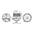 Moteur électrique, pulseur d'air habitacle AVA QUALITY COOLING [AL8136]