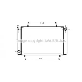 Radiateur, refroidissement du moteur AVA QUALITY COOLING AU2017